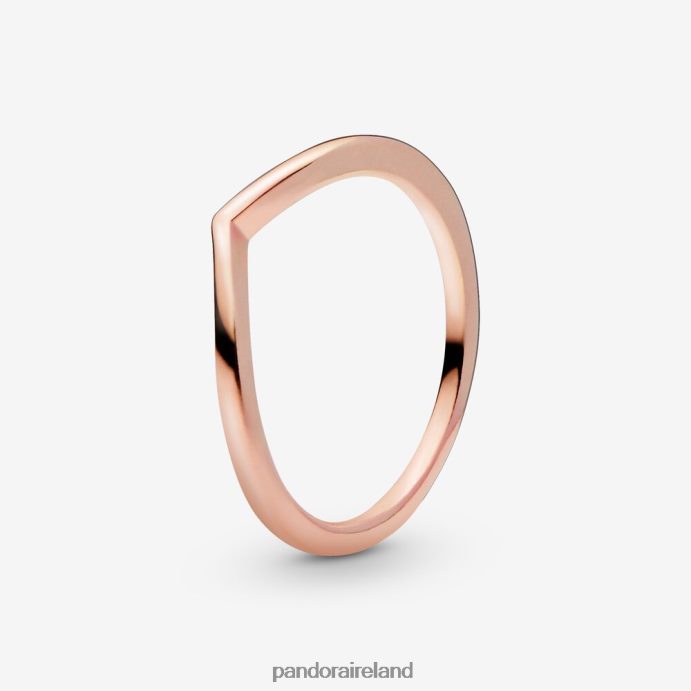 Pandora Polished Wishbone Ring F6PNJR559 Accessories Rose gold plated
